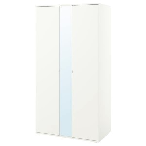 IKEA VIHALS wardrobe with 2 doors, white, 41 3/8x22 1/2x78 3/4 in, Ikea Outlet | 0237YEZHG