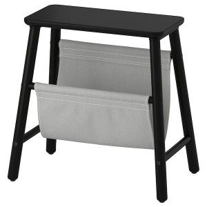 IKEA VILTO storage stool, 17 3/4 in Black, Ikea Outlet | 4182UMEOS