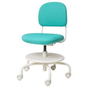 IKEA VIMUND child's desk chair, turquoise, Ikea Outlet | 8607ZWYIV