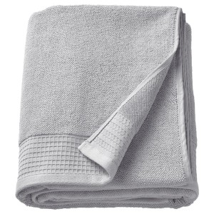 IKEA VINARN bath sheet, 39x59 in Light Gray, Ikea Outlet | 7685KVWBD