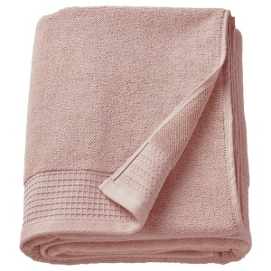 IKEA VINARN bath sheet, 39x59 in Light Pink, Ikea Outlet | 3645CTWJD