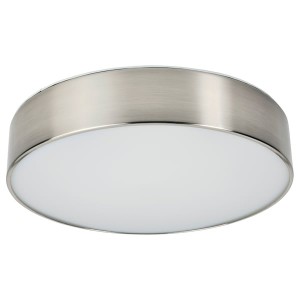 IKEA VIRRMO LED ceiling lamp, nickel plated, 14 in800 Lumen, Ikea Outlet | 8734OLVCM