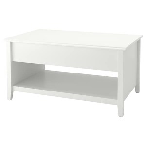 IKEA VITTERYD adjustable coffee table, white, 38 1/4 in, Ikea Outlet | 5029KAULF