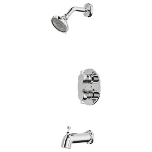 IKEA VOXNAN Bath/shower set thermostatic faucet, chrome plated, Ikea Outlet | 0748INLDY