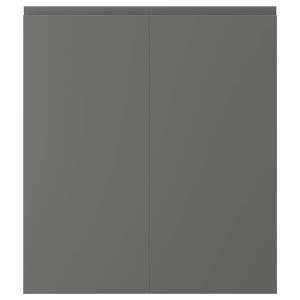 IKEA VOXTORP 2-p door/corner base cabinet set, left-handed, 13x30 in Dark Gray, Ikea Outlet | 9538SBHEG