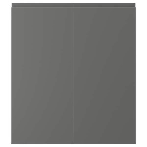 IKEA VOXTORP 2-p door/corner base cabinet set, 13x30 in Right / Handed Dark Gray, Ikea Outlet | 4862DUJHZ