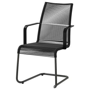 IKEA VÄSMAN armchair, outdoor Black, Ikea Outlet | 6495RPTIQ