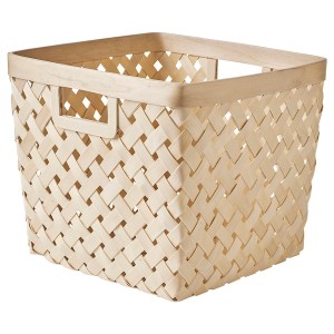 IKEA VÄXTHUS basket, poplar/handmade, 11 ¾x11 ¾x11 in, Ikea Outlet | 9352JZCDG