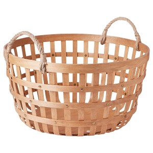 IKEA VÄXTHUS basket, poplar/handmade, 19 ¾x10 ¾ in, Ikea Outlet | 0384SRTOL